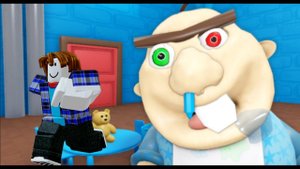 Побег от карапуза. Роблокс.