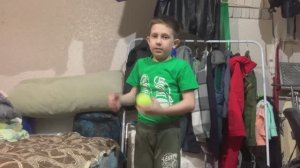 Играю с мячом для тенниса🎾часть 2