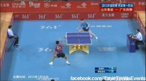 Zhang Jike Vs Dimitrij Ovtcharov: Match 4 [Chinese Super League 2013]