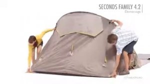 Демонтаж четырёхместной палатки Quechua Seconds Family 4.2