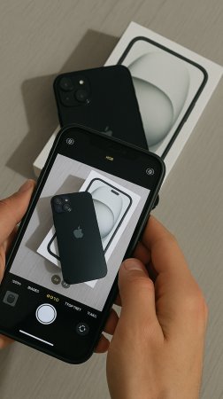 Распаковка iPhone 15 в черном цвете 🔥