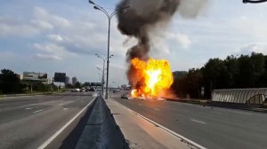 Газель с газовым баллоном взорвался