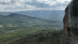 Станица Даховская. Подъем на канатке.