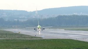 Странный звук двигателя Airbus A319 S7 Airlines «Сибирь»