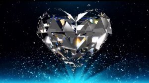 Футаж - Фон Хрустальное сердце Background Crystal Heart