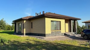 Строительство одноэтажного дома из газобетона.