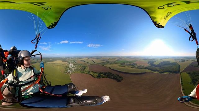 Полет на параплане с помощью лебедки смотреть онлайн