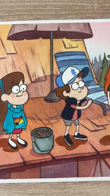 Картина Gravity Falls На крыше купить с доставкой Оригина