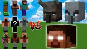 Какой моб Notch самый сильный против Херобрина_