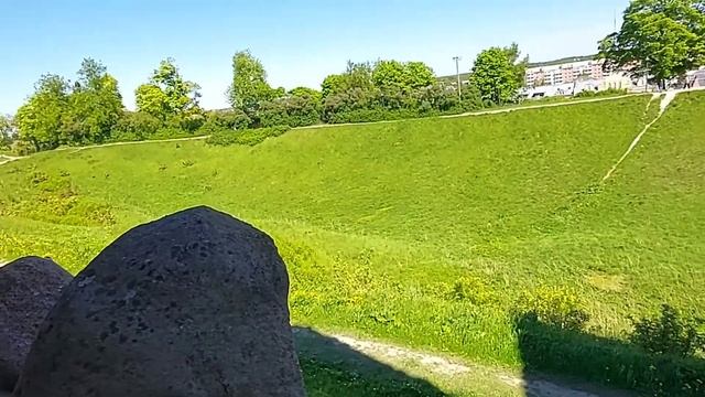 Ракверский замок,бык-символ города, красивые места в Эстонии.Estonia, Rakvere castle and city symbo смотреть онлайн