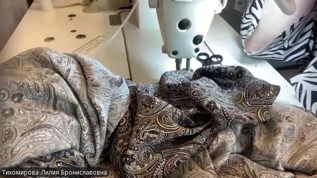3.  обработка горловины косой бейкой.