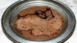 Мороженое с шоколадным соусом и черной смородиной