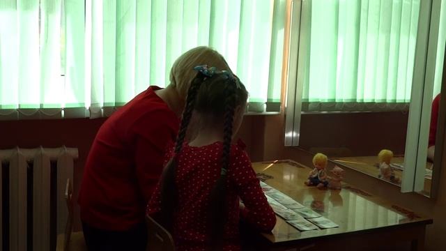 Фрагмент логопедического занятия