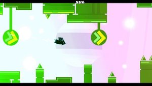 очень красивый уровень "quest to touch grass" by homeboye
