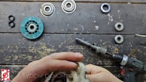 Замена фланцев и подшипников стиральной машины Zanussi Electrolux AEG.