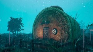 Приятные звуки дождя и грома для сна возле Чеченских конюшен | Дождь 5 часов