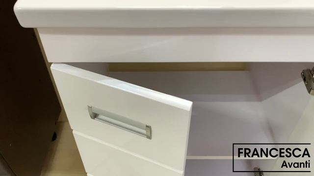 Тумба с раковиной Francesca Кубо 60 белый (2 дв. ум. Como 60)