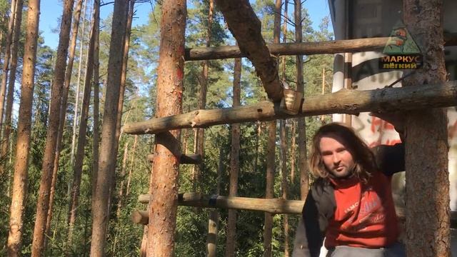 Тусня на шалаше. Тяжёлое бревно. смотреть онлайн