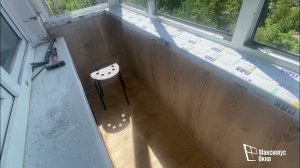 Алюминиевое остекление с отделкой и установка крыши на балкон