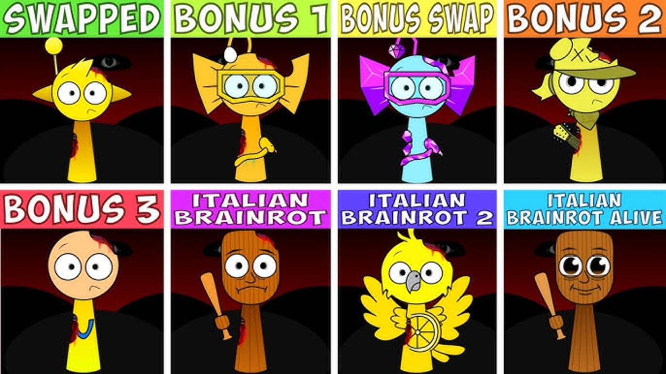  ВСЕ SWAPPED OC  BONUS-ПЕРСЫ?!  Сравнение новых крипо-версий!  sprunki swapped