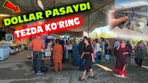 Dollari borlar tezda ko'ring Dollar pasaydi Urganch bozorini dollar kursi 23.04.2025