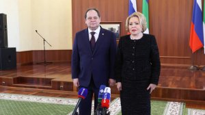 Пресс-подход по итогам встречи Валентины Матвиенко с врио главы Коми Ростиславом Гольдштейном