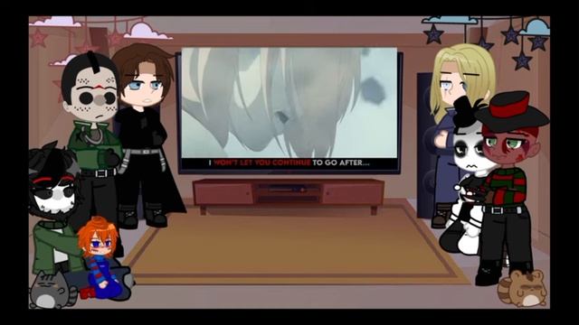 Slashers' react to F!y/n as Sakura hanuro 🌸👊 &M!y/n as Gojo Saturo~... смотреть онлайн