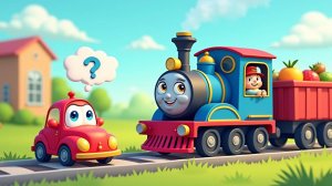 Маленькая машинка на вокзале