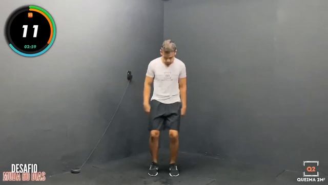 Exercícios de HIIT CORPO TODO PARA EMAGRECER E DEFINIR MUITO / Desafio MUDA dia 11/60 смотреть онлайн
