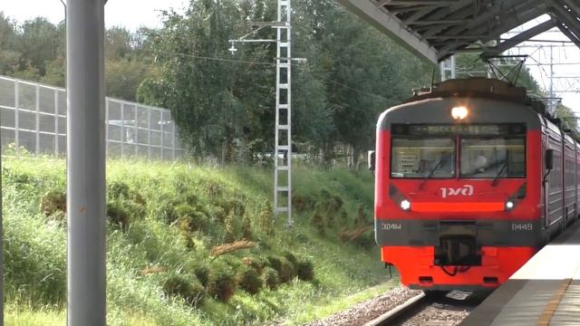 Электропоезд ЭД4М-0449 Станция МЦД Славянский Бульвар