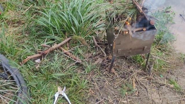 Самодельный разборный мангал из титана