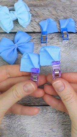 Красавицы малютки #бант #канзаши #бантики #рукоделие #лайфхак
