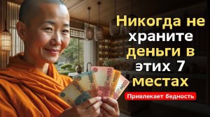 ЭТИ 7 МЕСТ В ДОМЕ УБИВАЮТ ДЕНЬГИ! Что скрывают буддийские монахи?
