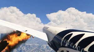 air new Zealand a350 engine failure & explosion on highway | GTA-5