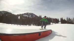 Flat Stanley snowboarding Brighton Utah