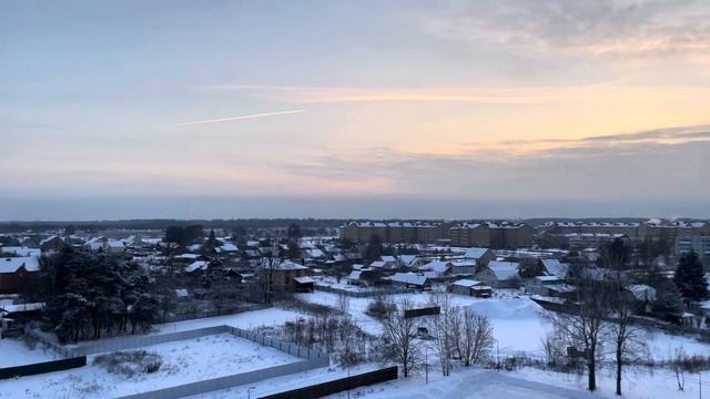 Зима вид с крыши дома 🏞️🌆🌄