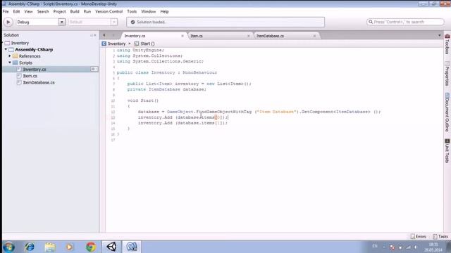 Unity 3d уроки создание инвентаря 2