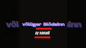 völliger Blödsinn - ay nanadi (песня из мультфильма Thank you: побег из деревни)