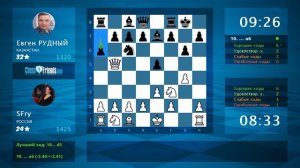 Chess Game Analysis: SFry - Евген РУДНЫЙ : 1-0 (By ChessFriends.com)