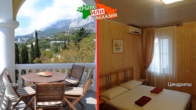 Крым VS Абхазия.  Сравниваем отели. Гаспра и Цандрипш