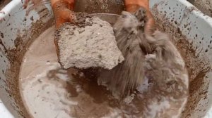 Super soft sand cement balls🏀🏀🏀 Crumble Dry and water 💦💦💦💯 satisfying sound asmr