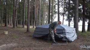 Как собрать шатер палатку одному. Сборка шатра без слов.
