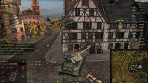 ИС-7 "неистово" танкует бортом!