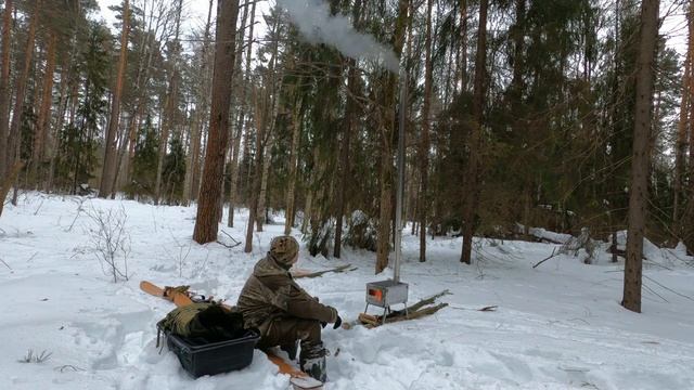 Легкая печка для палатки \ Титан + нержавейка смотреть онлайн