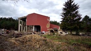 Ralsko Hvězdov 2. kotelna, posádkové kino a podzemní kryt. Ральско Гвездов Центральная группа войск