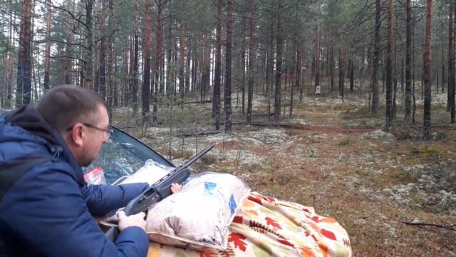 Новинка от АПС!!!Пуля ОСА в 12 к тестовый отстрел на 40 метров смотреть онлайн