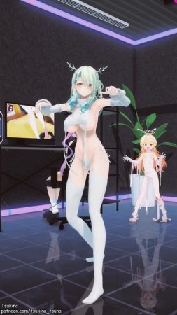 [Hololive] 올해 추천 애니메이션 | Fauna-chan, Towa-sama [MMD]