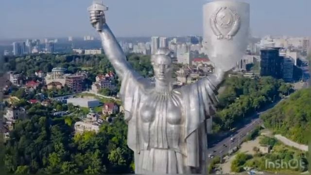 Полёты на дроне, утро, Киев, Родина Мать. #kiev #kievgram #djifly #morning #mavic2pro #BeeGeek