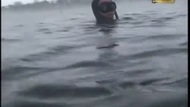 Подводная охота (А.Кочубей): Мороз охотнику не помеха.