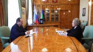 Встреча  Валентины Матвиенко с врио главы Республики Коми Ростиславом Гольдштейном
